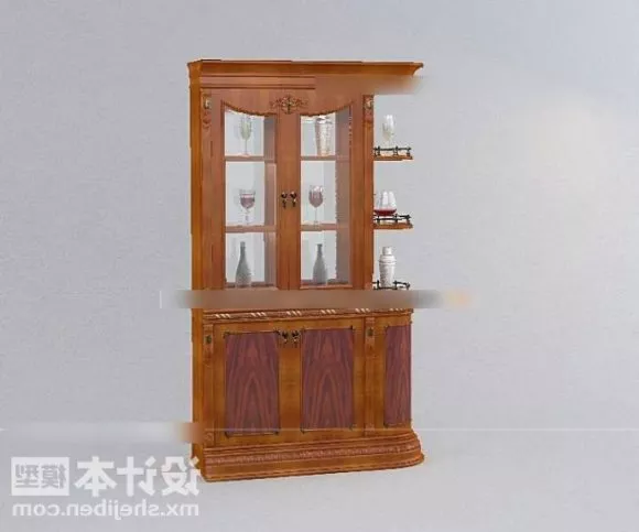 Market Display Product Cabinet 3d model