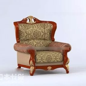 Antique Furniture Dining Chair Vintage Texture 3d model