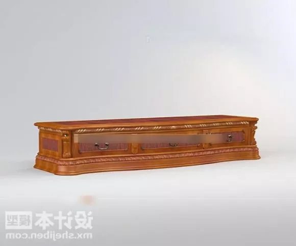 Decorative Tv Cabinet With Table 3d model