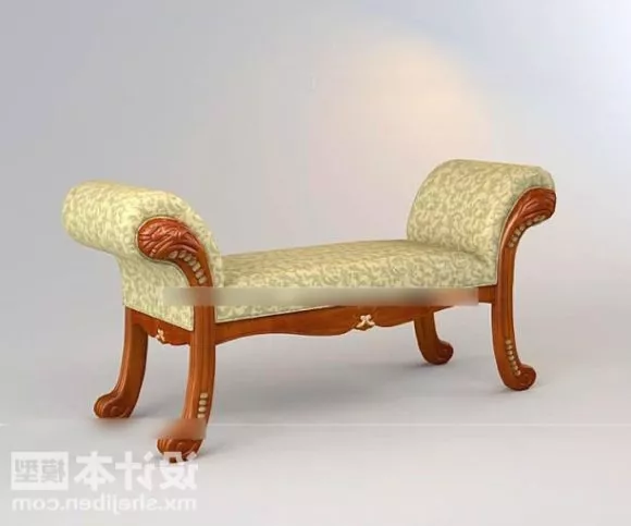 Small Bar Chair With Wheels 3d model