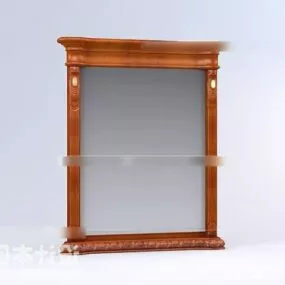 Mirror Furniture Carved Frame 3d model