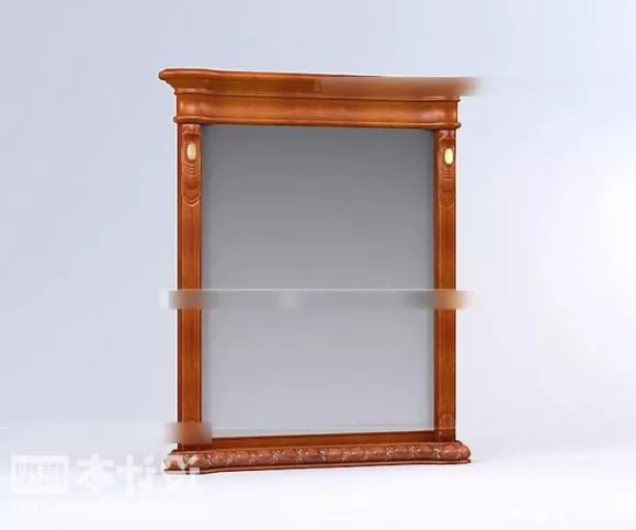 Chinese Window Frame Small Lines 3d model