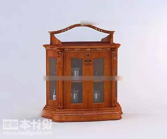 Chinese Stool Shelf 3d model