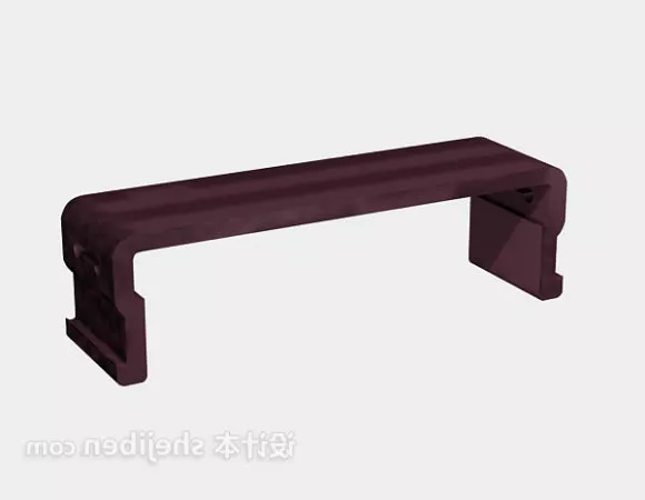 Console Table Aantique Curved Leg 3d model