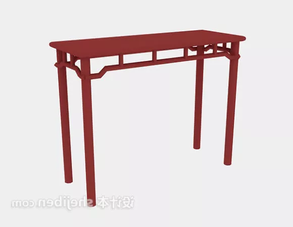 Table Chair And Tableware Decorative 3d model