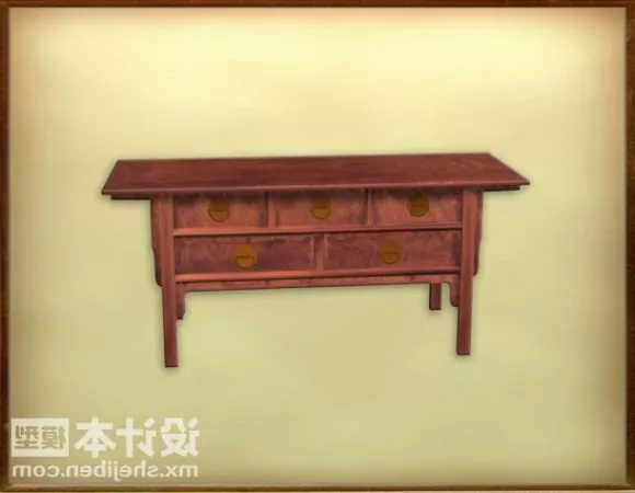 Tree Log Tea Table 3d model