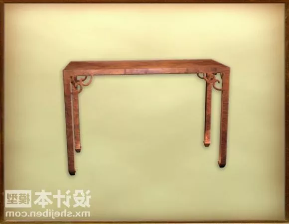Hotel Round Table With Chair 3d model