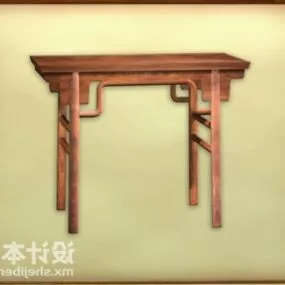Vintage China Stool Furniture 3d model
