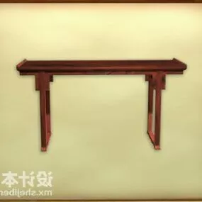 Chinese Wood Console Table 3d model