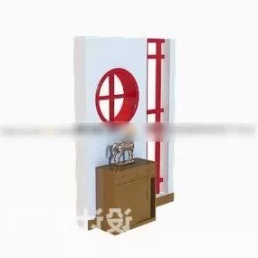 Chinese Shoe Cabinet Furniture 3d model