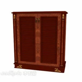 Vintage Shoe Cabinet Furniture 3d model
