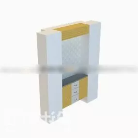 Shoe Cabinet Furniture Simple Style 3d model