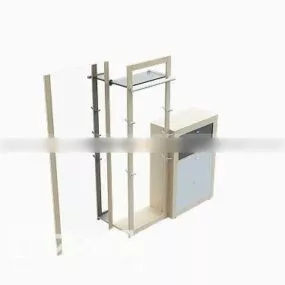 Shoe Cabinet Furniture Wall Mount 3d model