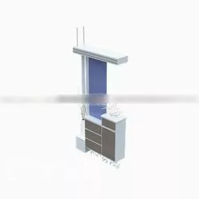 Shoe Cabinet Furniture Simple Design 3d model