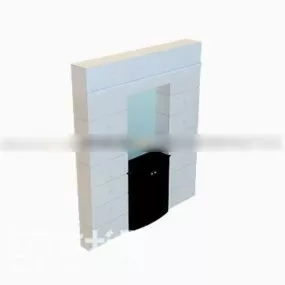Flat Shoe Cabinet Wall Mount 3d model