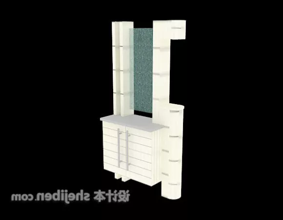 Office Cabinet Multiple Shelf 3d model