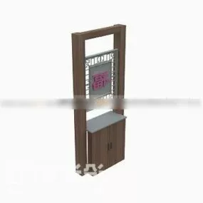 Shoe Cabinet Wooden Mdf 3d model