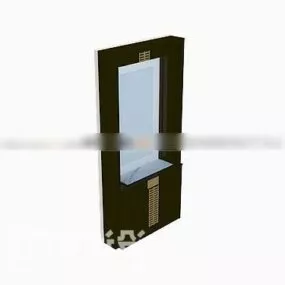 Flat Shoe Cabinet 3d model