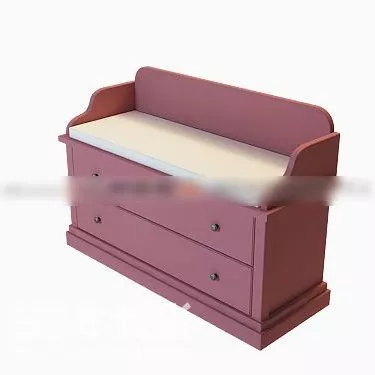 Living Room Glasscase Shelf With 3d model