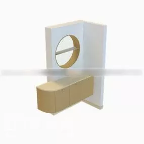 Wall Shoe Cabinet 3d model