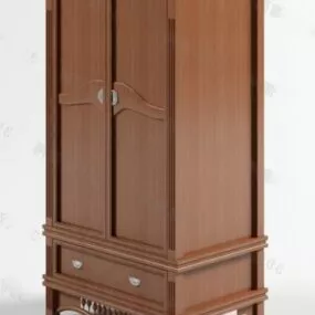 Bedroom Antique Wardrobe 3d model