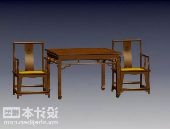 Classic Chinese Table And Chair 3d model Classic Chinese Table And Chair 3d model
