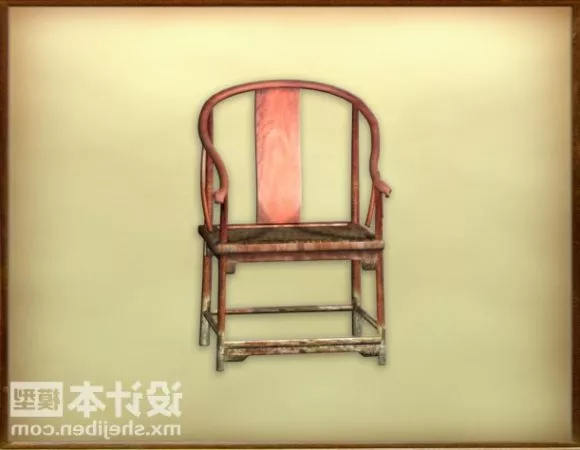 Bar Chair Square Seat 3d model