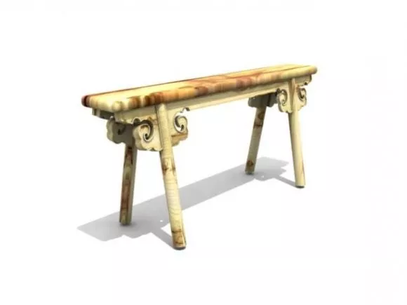 Chinese Carved Frame Window 3d model
