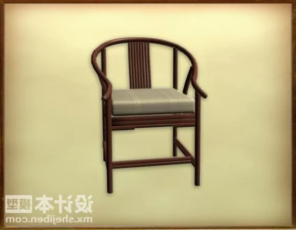 Green Bean Bag 3d model