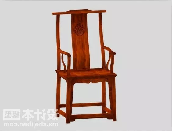 Simple Plastic Stool Chair 3d model