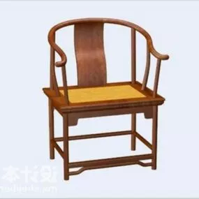 Simple Antique Chinese Chair 3d model