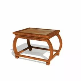 Stool Chair Curved Leg 3d model