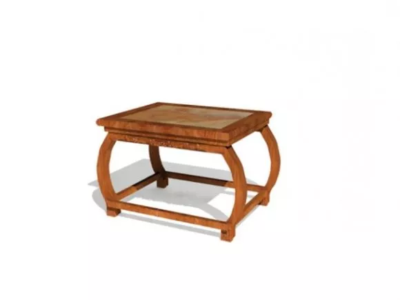 Chinese Stool Table 3d model