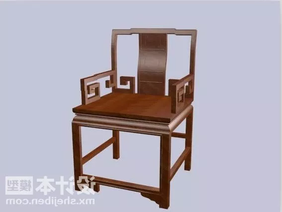 Red Wood Chinese Chair Furniture 3d model Red Wood Chinese Chair Furniture 3d model
