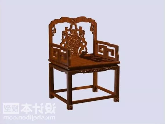 Wood Carving Piece Decoration 3d model