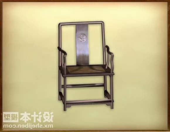 Traditional Chinese Chair Design 3d model Traditional Chinese Chair Design 3d model