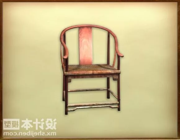 Retro Chair Chinese Furniture 3d model Retro Chair Chinese Furniture 3d model