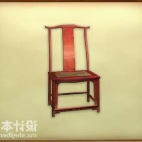 Wood Chair Chinese Antique Furniture 3d model