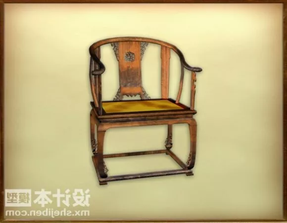 Chair Chinese Traditional Furniture 3d model Chair Chinese Traditional Furniture 3d model