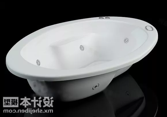 Bathroom Corner Tub 3d model