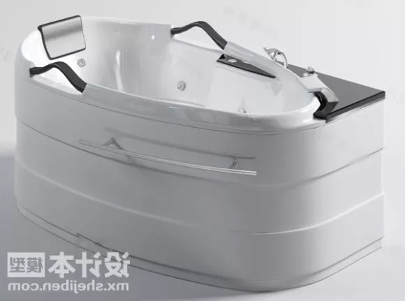 Large Corner Bathtub 3d model