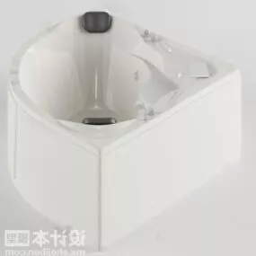 Modern Corner Bathtub Sanitary 3d model