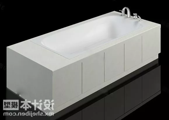Round Bathtub Sanitary 3d model