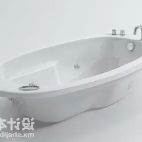 Oval Bathtub Furniture 3d model