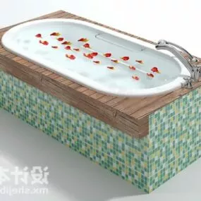 Spa Bathtub Furniture 3d model