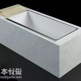 Bathtub Marble Material 3d model