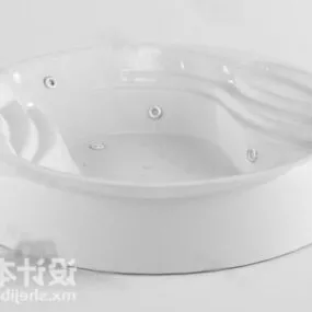 Round Bathtub Massage Type 3d model