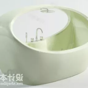 Plastic Bathtub Furniture V1 3d model