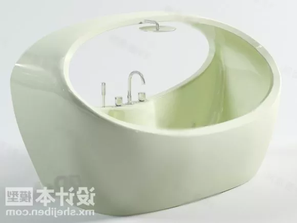 Wash Basin On Table 3d model
