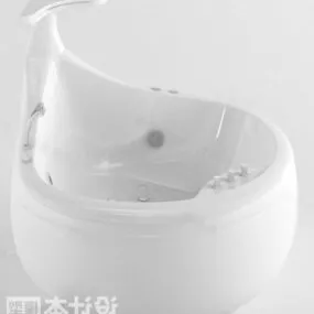 Stylized Bathtub Furniture 3d model